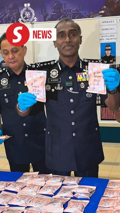 Johor cops seize over RM8mil worth of drugs, Singaporean among five nabbed