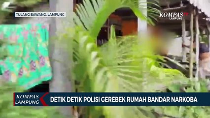 Detik-Detik Polisi Gerebek Rumah Bandar Narkoba