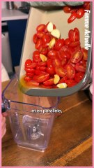 Spaghetti sauce tomate cerise
