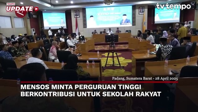 Mensos Minta Perguruan Tinggi Berkontribusi untuk Sekolah Rakyat