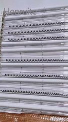 High Cost Performance 1150mm 415v 6000w White Coated Twin Tube Heating Lamps Halogen Infrared Carbon Fiber Heating Lamp