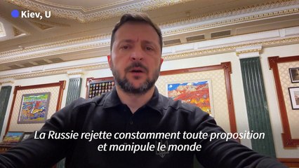 Trêve de Poutine: Zelensky dénonce une "tentative de manipulation"