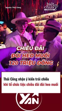 Thái Công nhận ý kiến trái chiều khi tổ chức tiệc đãi đùi heo muối