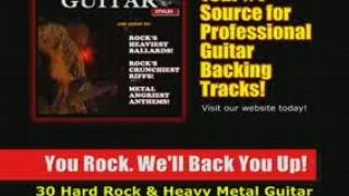 Rock & Heavy Metal Guitar Jam Backing Tracks -Lessons