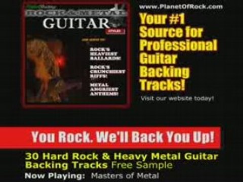 Rock & Heavy Metal Guitar Jam Backing Tracks -Lessons