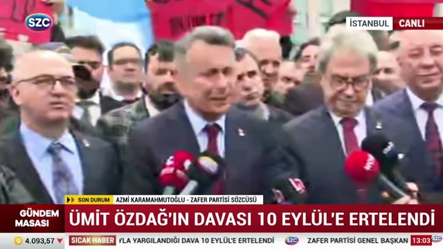 Ümit Özdağ'ın davası 10 Eylül'e ertelendi