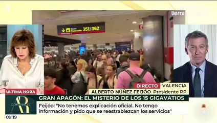 Feijóo estalla contra el "apagón informativo" del Gobierno