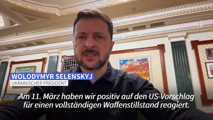 Ukraine-Wafffenruhe: Selenskyj wirft Putin Manipulation vor