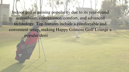 Master Your Swing at Happy Gilmore Golf Lounge