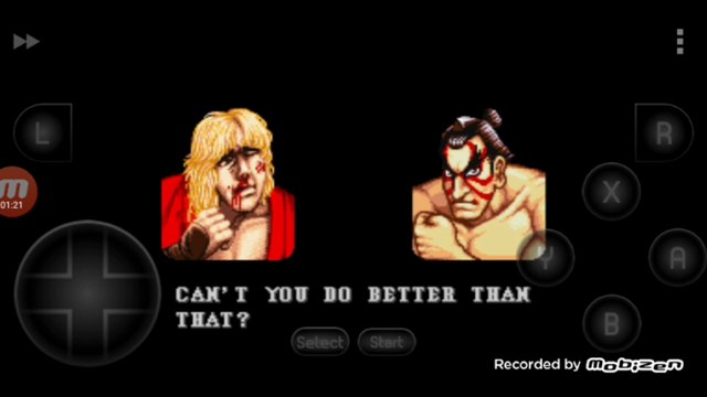 Street Fighter II Turbo: Hyper Fighting Ken vs E. Honda Ken é derrotado por E. Honda