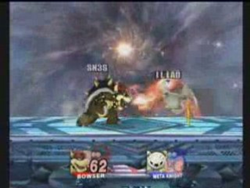 Brawl SN3S (Bowser) Vs Iliad (Metaknight)