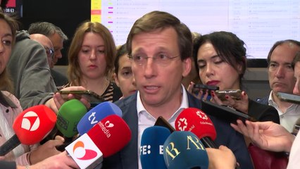 ALMEIDA hace HINCAPIÉ en las COMPETENCIAS de los GOBIERNOS tras el APAGÓN