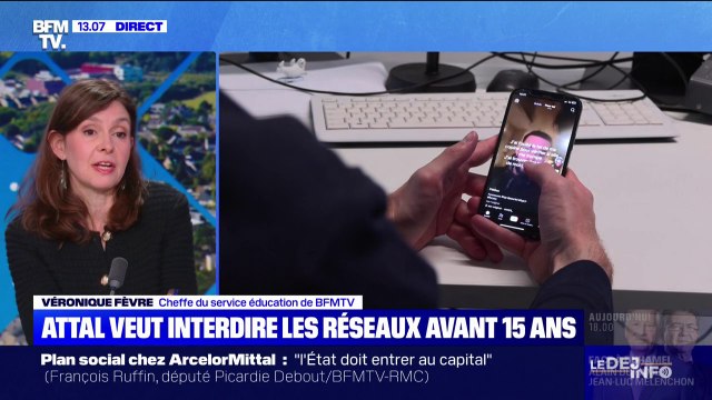 Addiction aux écrans: Gabriel Attal veut interdire l'accès aux réseaux sociaux aux mineurs de moins de 15 ans