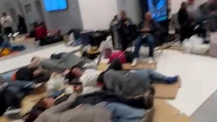 Situación en la Estación de Chamartín por el apagón.