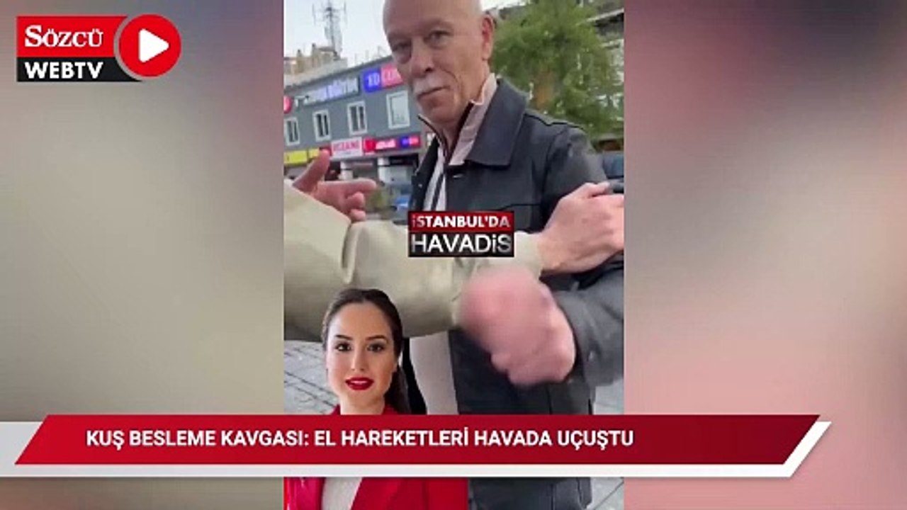 Kuş Besleme Tartışması Kavgaya Dönüştü: El Hareketleri Havada Uçuştu