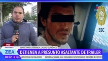 Detienen a presunto asaltante de tráiler en al colonia Morelos, CDMX