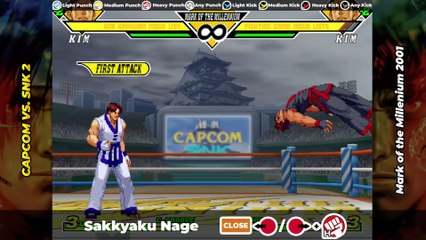 KIM KAPHWAN MOVE LIST - Capcom vs. SNK 2 (CVS2)