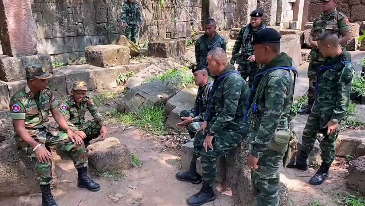 ทหารไทย-กัมพูชา ปรับความเข้าใจ ปราสาทตาเมือนธม