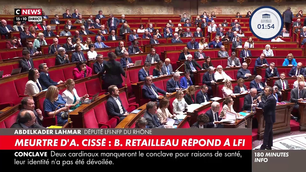Tension à l'Assemblée Nationale: Bruno Retailleau dénonce "l'indignation sélective de La France Insoumise qui veut diviser la France", après avoir été accusé par un député LFI d'être responsable d'une montée du racisme anti-musulmans