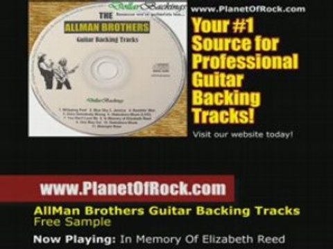Allman Brothers In Memory of Elizabeth Reed Guitar Backing
