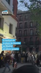 El festival de la plaza de Olavide en pleno apagón en Madrid