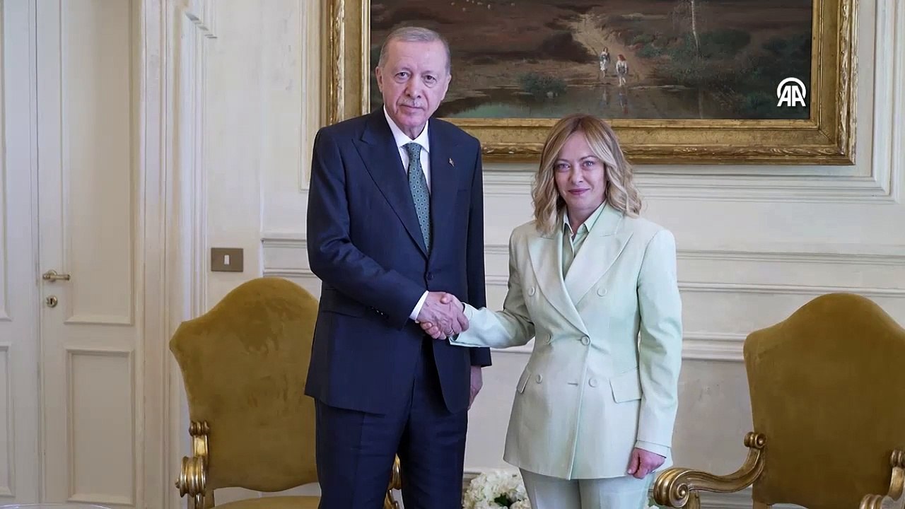 Cumhurbaşkanı Erdoğan, İtalya Başbakanı Meloni ile görüştü