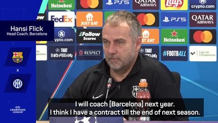 I want to stay at Barcelona - Flick on his future