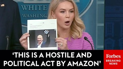 Karoline Leavitt Slams Amazon For Putting Tariff Cost On Item Pages