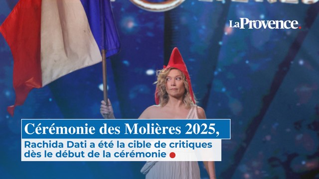 Cérémonie des Molières 2025, Rachida Dati a été la cible de critiques dès le début de la cérémonie