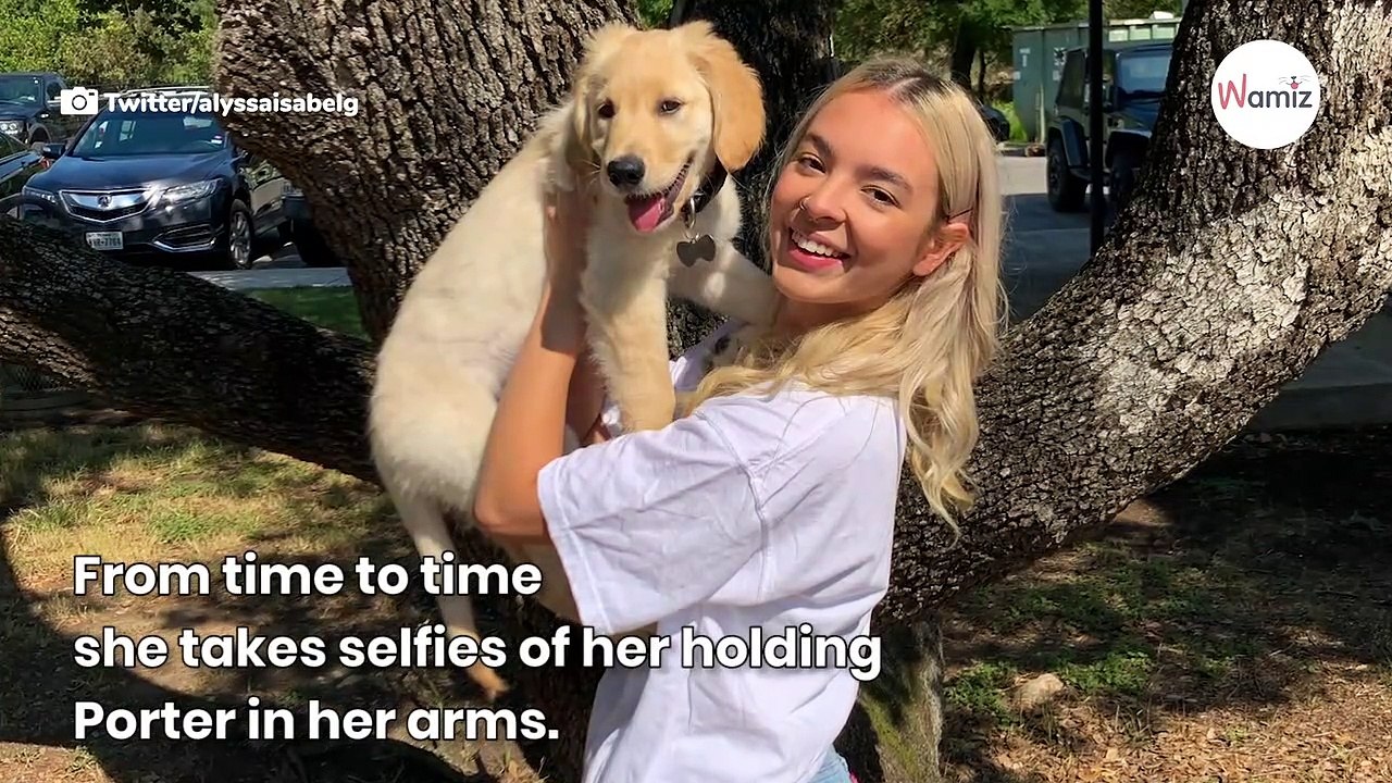 Owner in hysterics when she realises her puppy has an abnormally large bottom