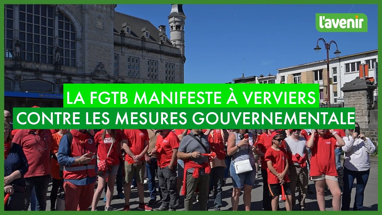 La FGTB manifeste à Verviers contre les mesures gouvernementales