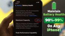 How to Maintain battery Health of iPhone! [Save Battery Life]