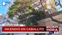 Se incendió un departamento en un edificio de 24 pisos en Caballito