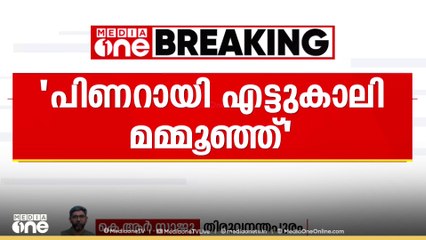 പിണറായി ഏട്ടുകാലി  മമ്മൂഞ്ഞ്' -  വി.ഡി സതീശൻ