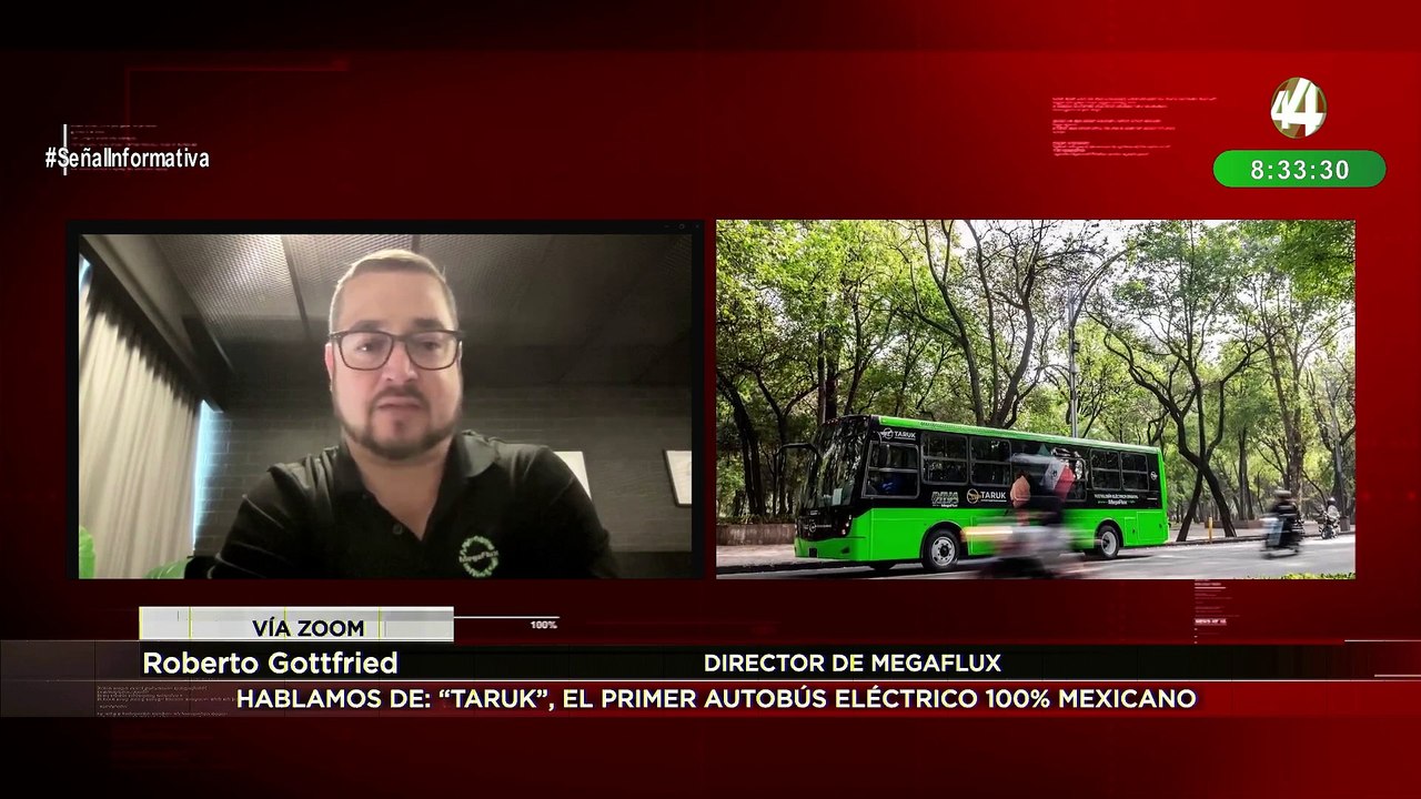Roberto Gottfried habla sobre "Taruk" el primer autobús eléctrico 100% mexicano.