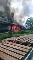 Incendie à la scierie de Cacao