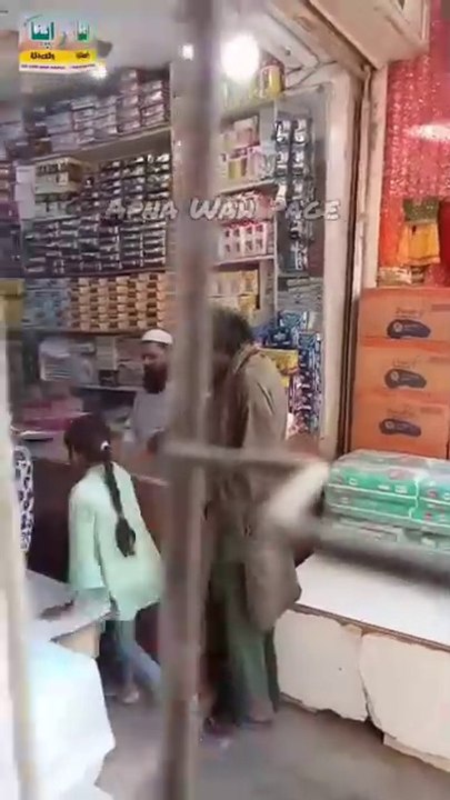 Fake baba in market