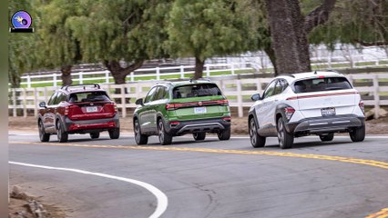 2025 Nissan Kicks vs. Hyundai Kona vs. VW Taos – Best Subcompact SUV Showdown!