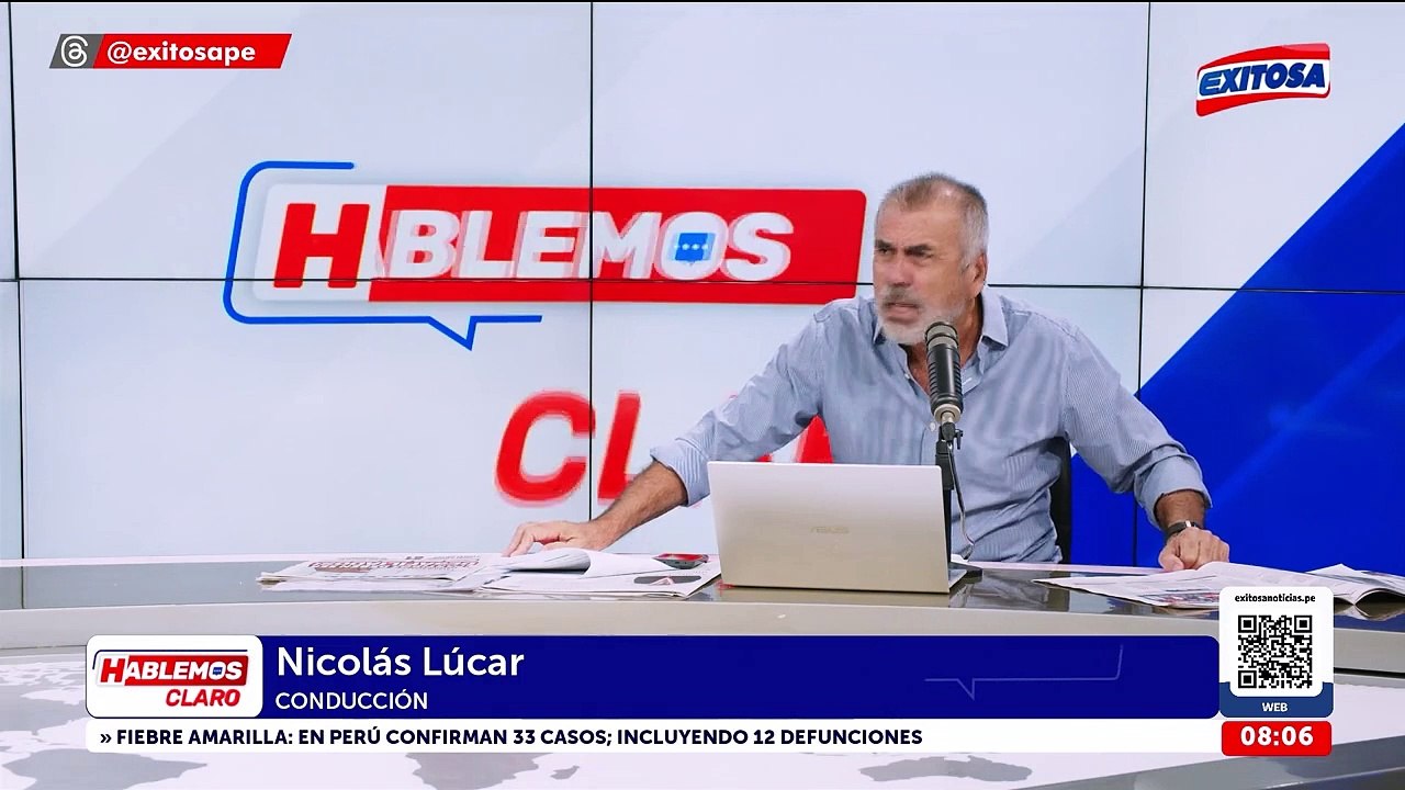 Nicolás Lúcar: "Expresidentes, exalcaldesas y exgobernadores hacen cola para ir presos por choros"