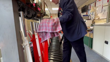 Watch as Haslemere signal box worker makes history