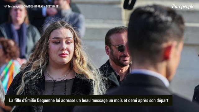 “Maman, on ne t’oublie pas” : Un mois et demi après la disparition d’Émilie Dequenne, sa fille Milla lui adresse un poignant message
