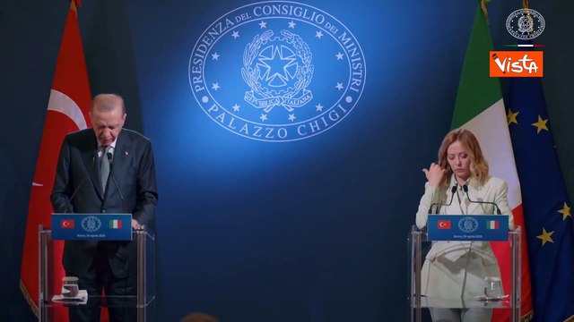Erdogan: Fase globale delicata richiede cooperazione stretta tra alleati forti come Italia-Turchia