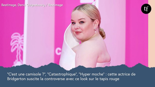 C'est une camisole ? , Catastrophique , Hyper moche : cette actrice de Bridgerton suscite la controverse avec ce look sur le tapis rouge