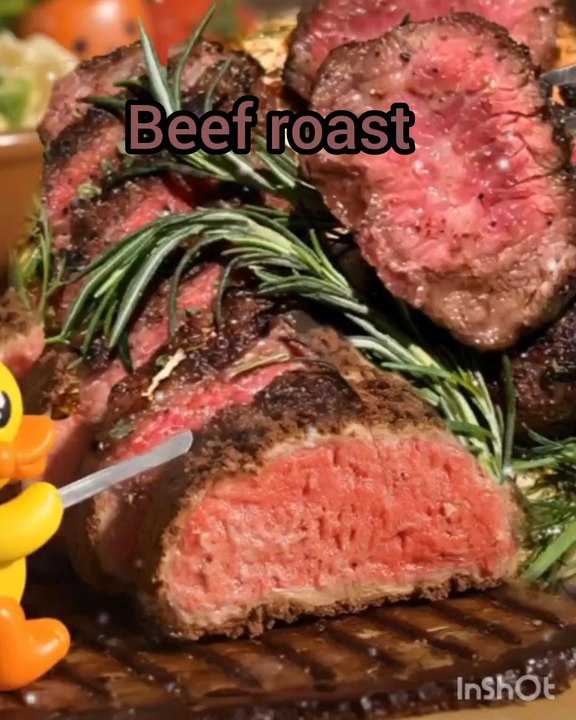 you eat yummy beef roast