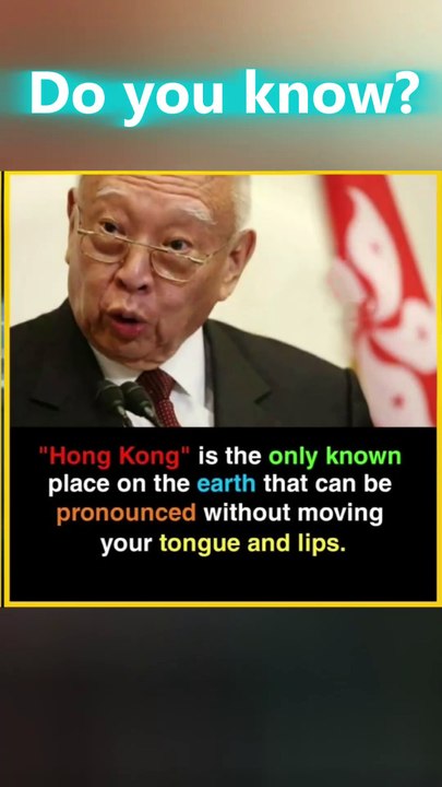 "Shocking Fact: Hong Kong is the Only Word You Can Pronounce Without Moving Your Tongue or Lips!"
