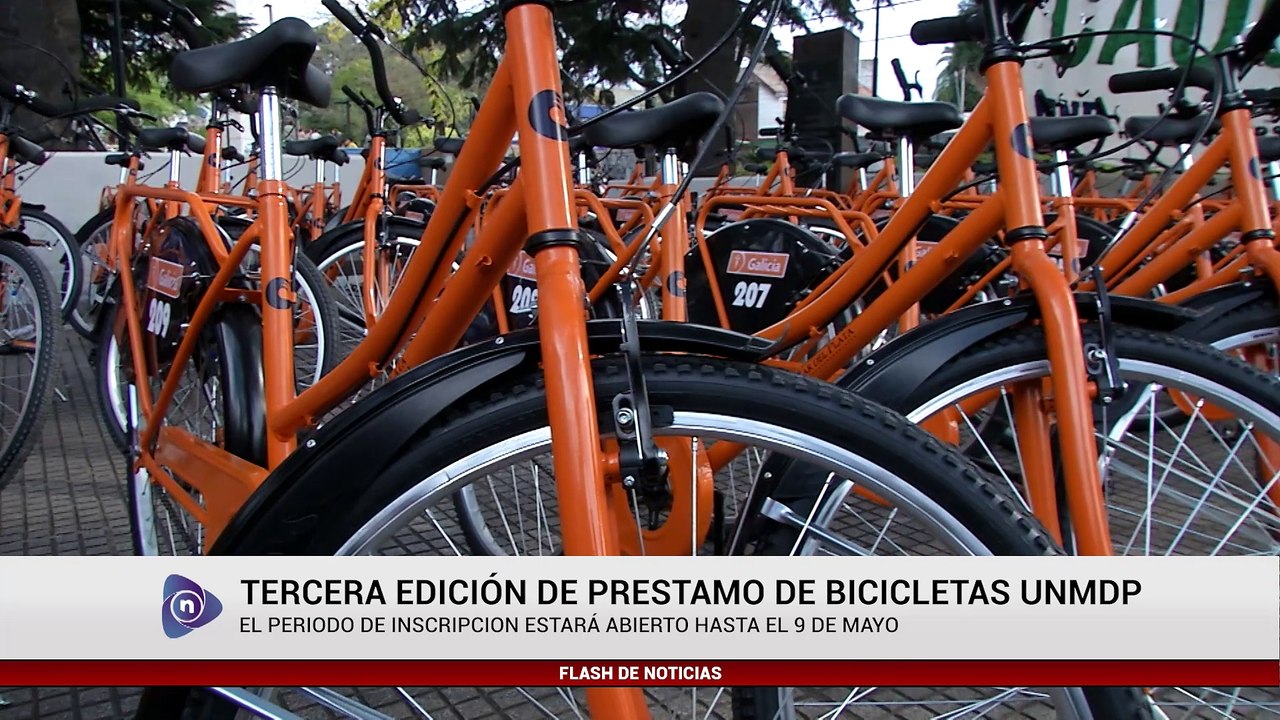 TERCERA EDICIÓN DE PRESTAMO DE BICICLETAS UNMDP