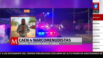 Cae grupo de narcomenudistas en Amatenango de la Frontera, Chiapas; aseguran armas y droga