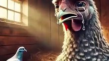 pigeon_and_the_hen_live_in_the_same_house_#hen_#pigeon_#eagle(360p)