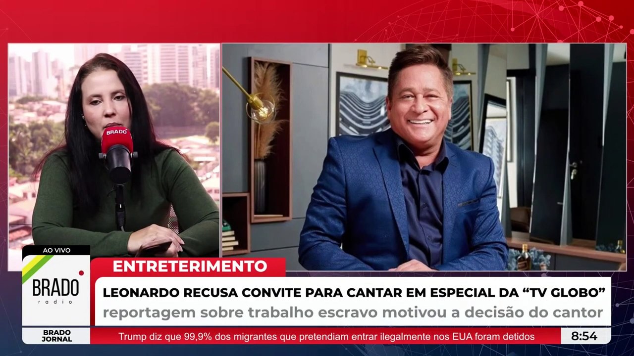 CANTOR LEONARDO DIZ “NÃO” À REDE GLOBO!