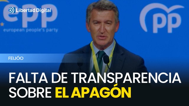 Feijóo denuncia falta de transparencia y confía en Europa para aclarar el apagón